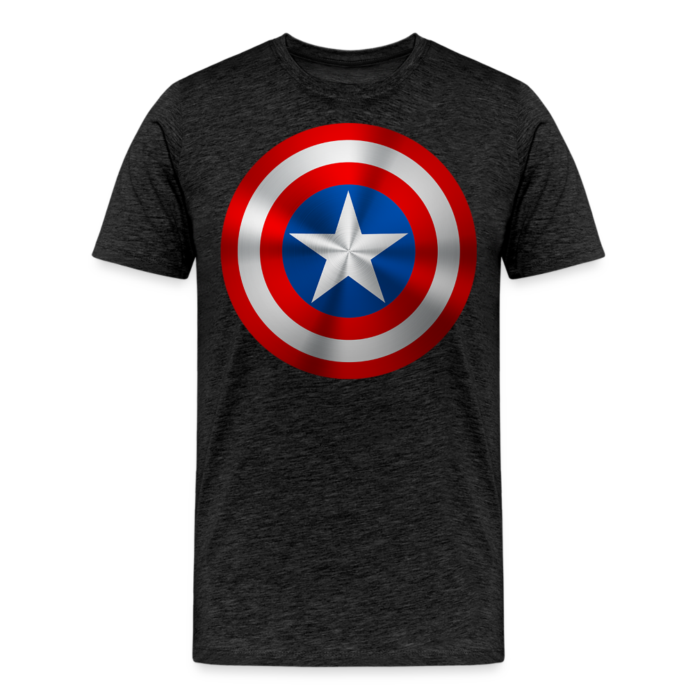 Herren America T-Shirt Rundhals Unisex Sommer Streetwear - Anthrazit