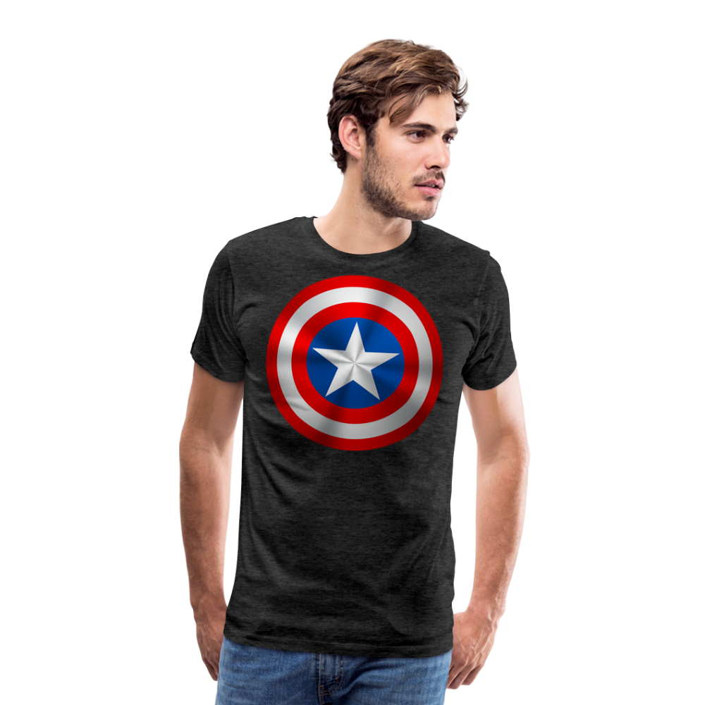Herren America T-Shirt Rundhals Unisex Sommer Streetwear - Anthrazit