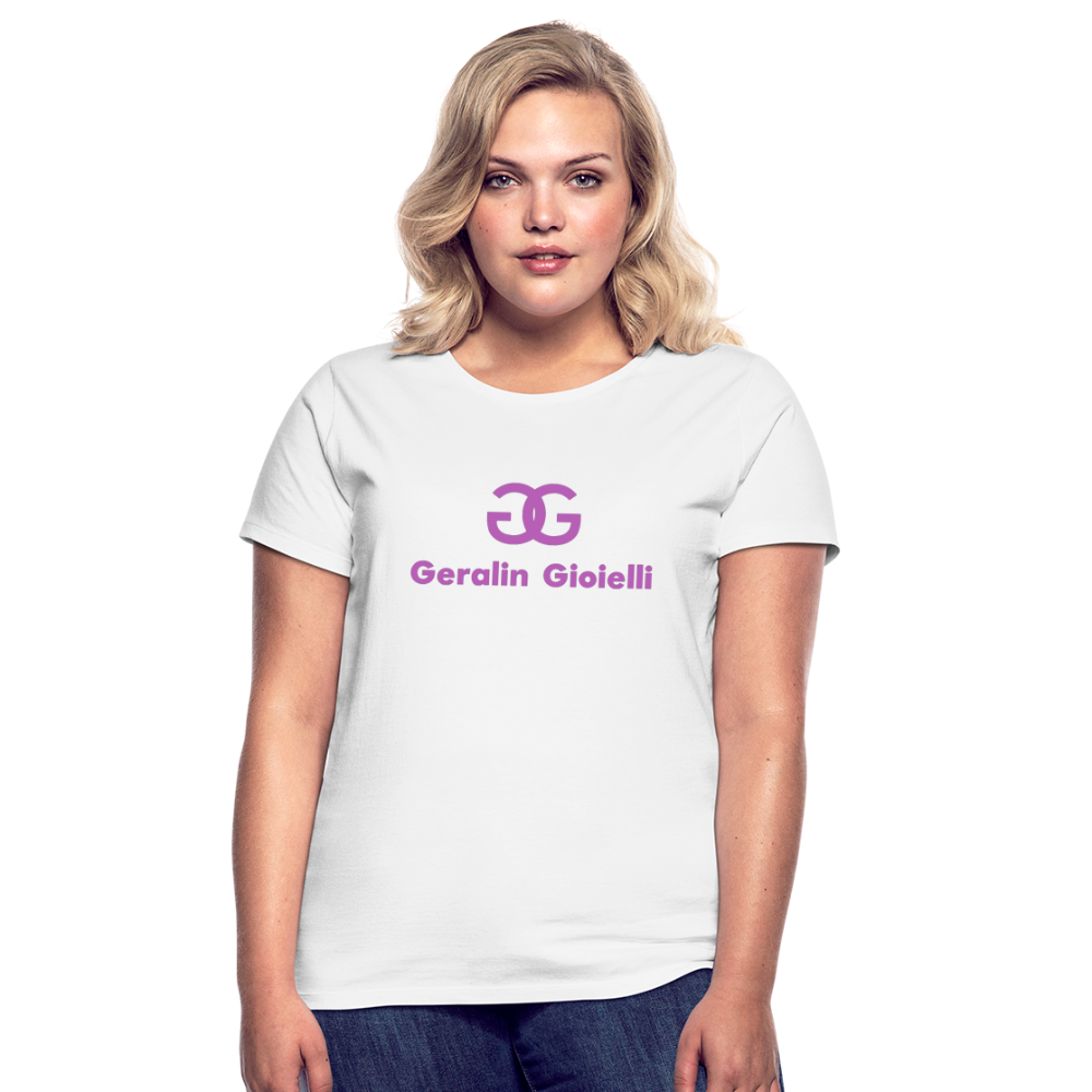 Geralin Gioielli Damen Top Streetwear Damentop Frauen T-Shirt - weiß