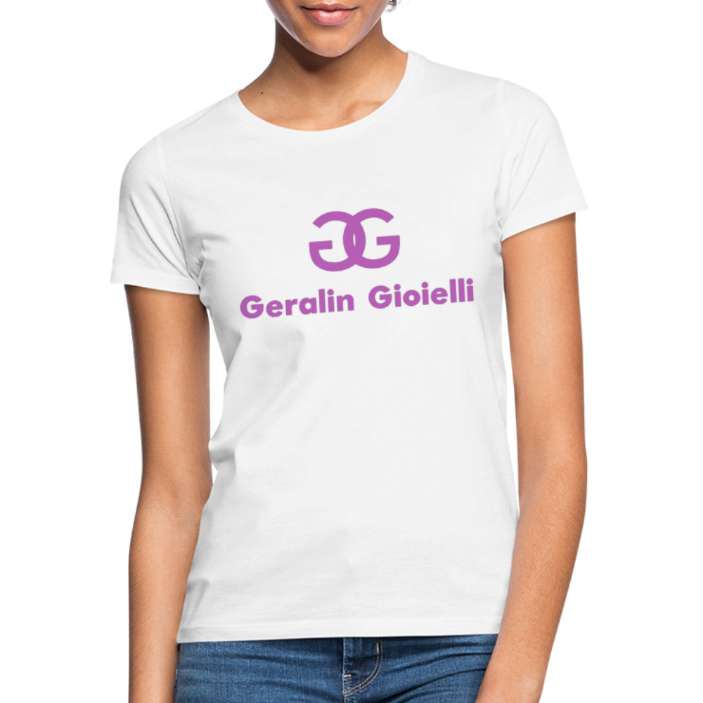 Geralin Gioielli Damen Top Streetwear Damentop Frauen T-Shirt - weiß
