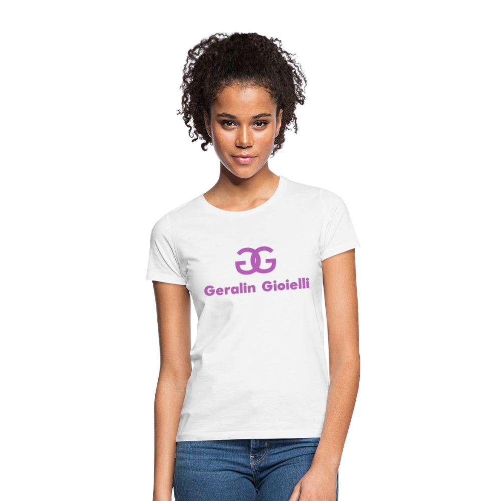 Geralin Gioielli Damen Top Streetwear Damentop Frauen T-Shirt - weiß