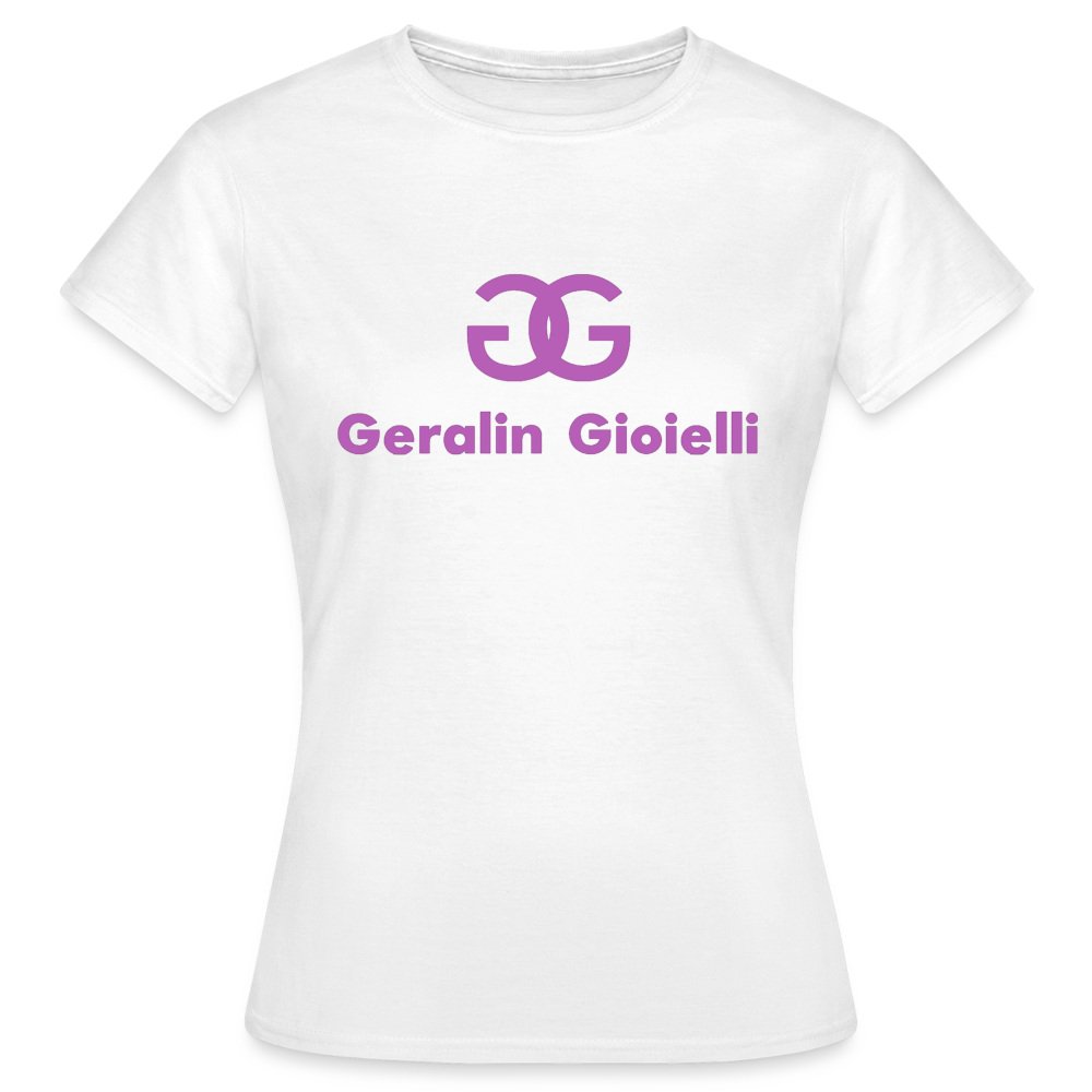 Geralin Gioielli Damen Top Streetwear Damentop Frauen T-Shirt - weiß