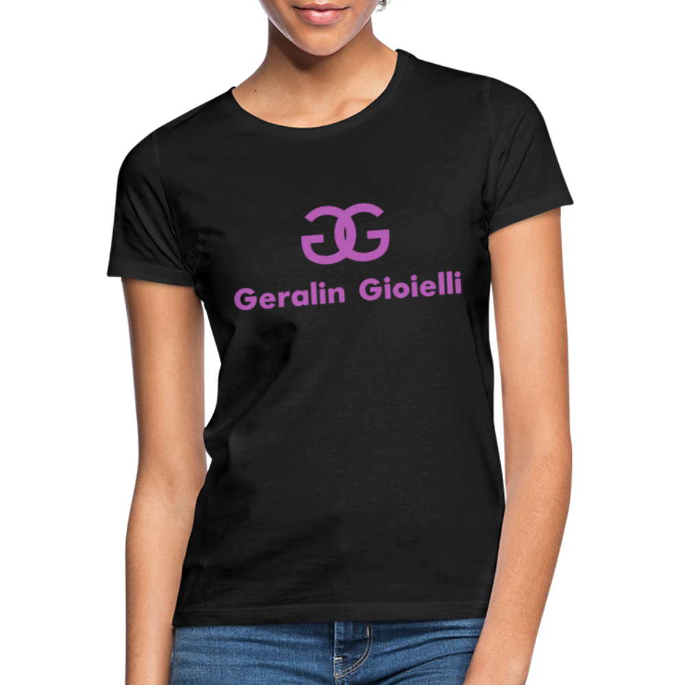 Geralin Gioielli Damen Top Streetwear Damentop Frauen T-Shirt - Schwarz
