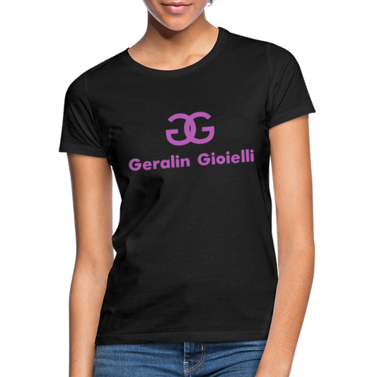 Geralin Gioielli Damen Top Streetwear Damentop Frauen T-Shirt - Schwarz
