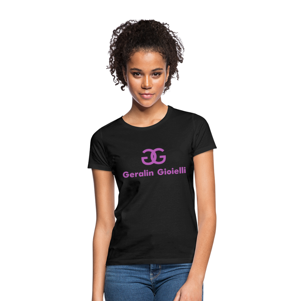 Geralin Gioielli Damen Top Streetwear Damentop Frauen T-Shirt - Schwarz