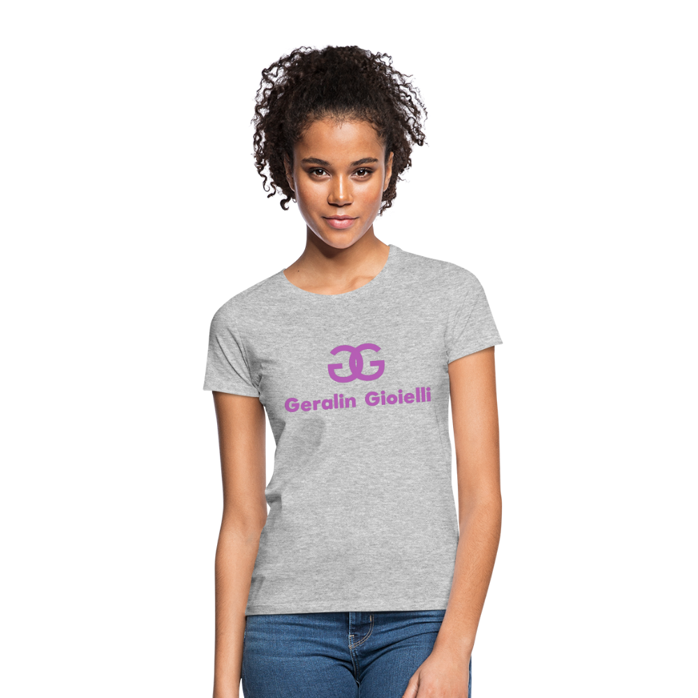 Geralin Gioielli Damen Top Streetwear Damentop Frauen T-Shirt - Grau meliert