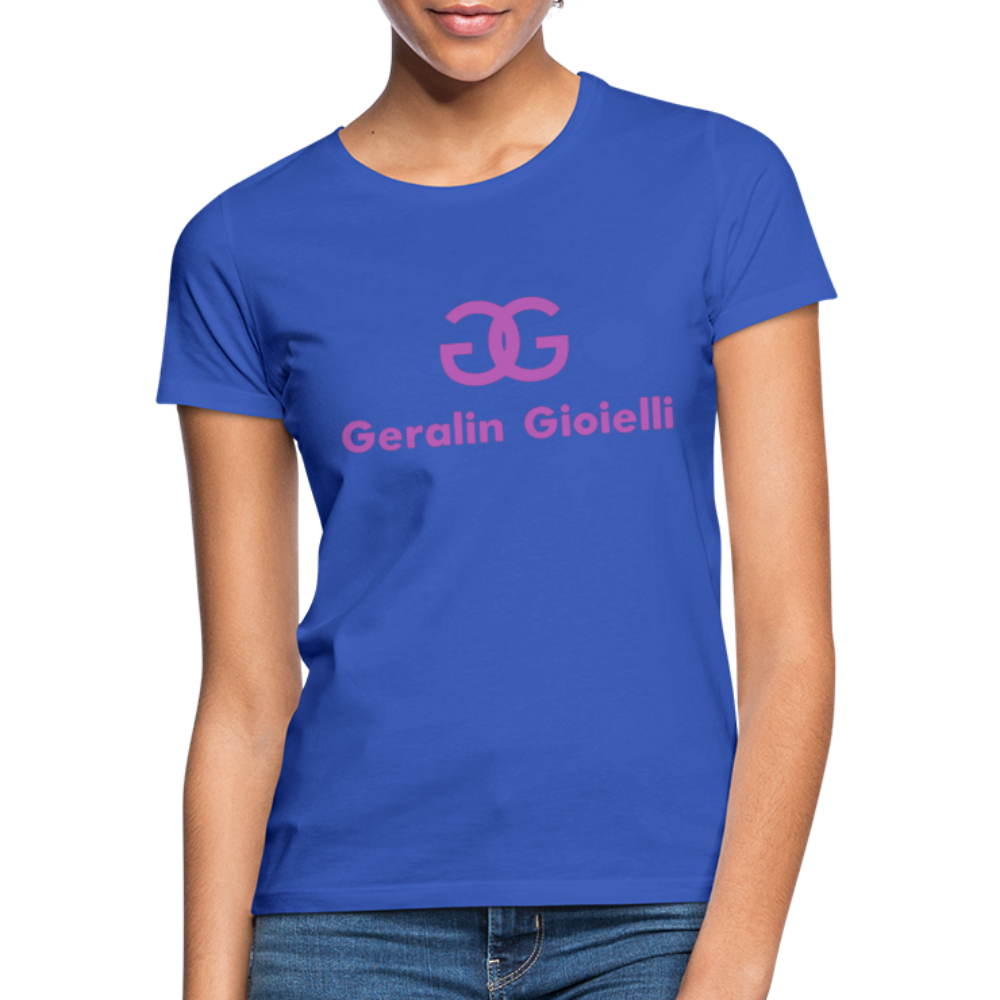 Geralin Gioielli Damen Top Streetwear Damentop Frauen T-Shirt - Royalblau