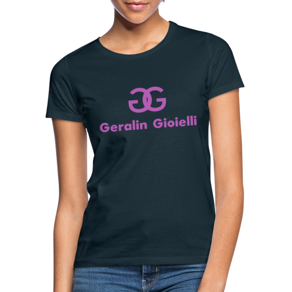 Geralin Gioielli Damen Top Streetwear Damentop Frauen T-Shirt - Navy