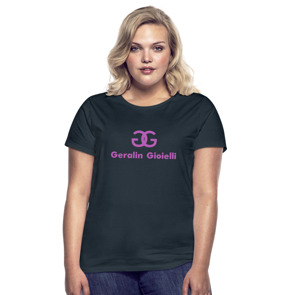 Geralin Gioielli Damen Top Streetwear Damentop Frauen T-Shirt - Navy