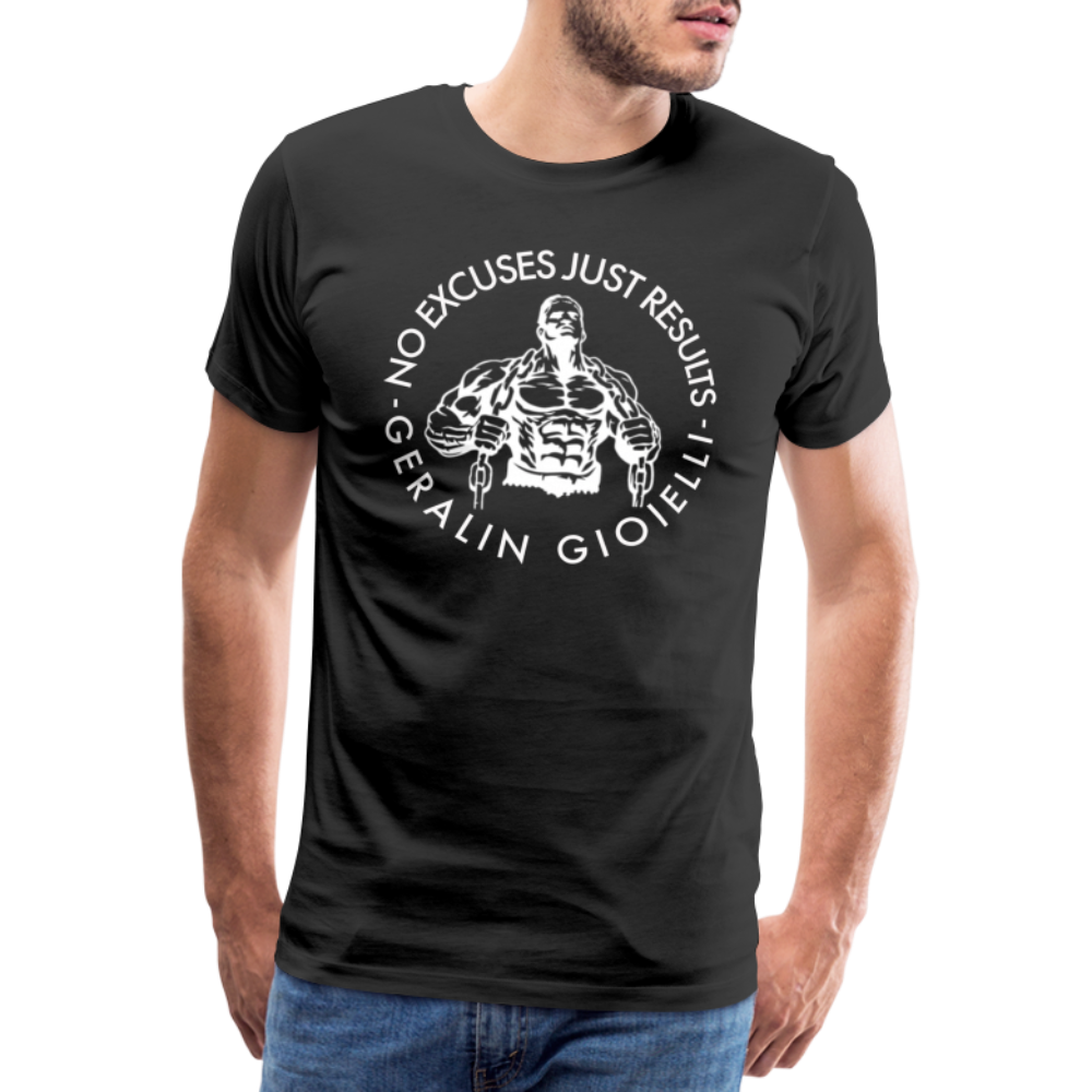 GYM Shirt Sport T-Shirt Men Herren Fitness Sportswear Unisex Streetwear - Schwarz