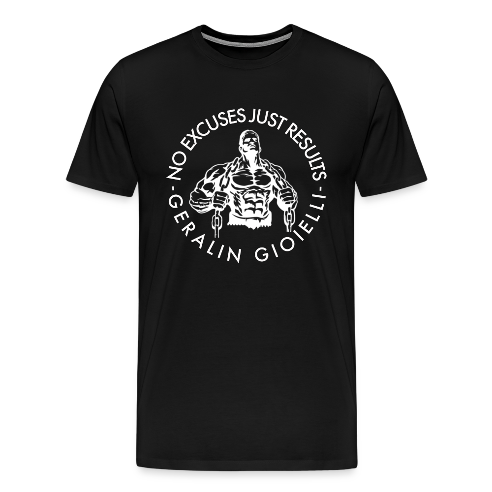 GYM Shirt Sport T-Shirt Men Herren Fitness Sportswear Unisex Streetwear - Schwarz