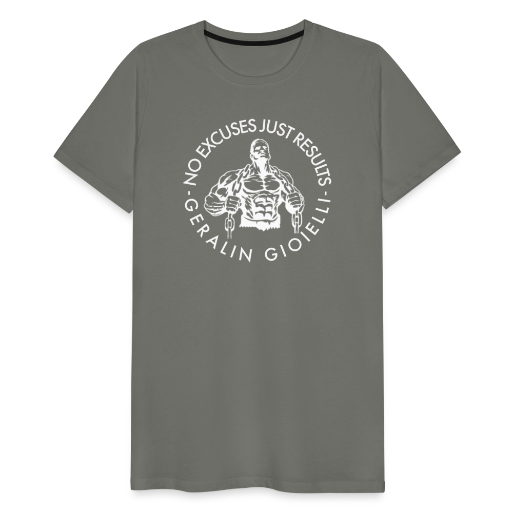 GYM Shirt Sport T-Shirt Men Herren Fitness Sportswear Unisex Streetwear - Asphalt