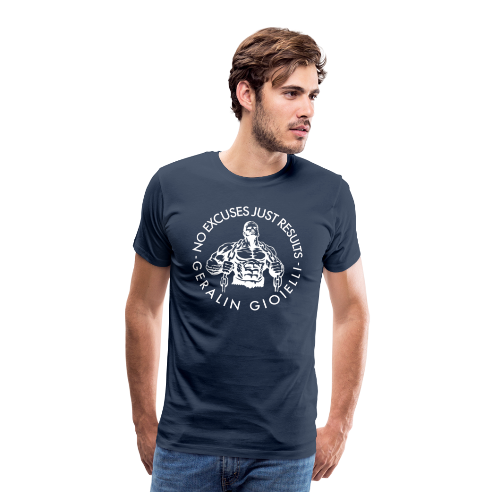 GYM Shirt Sport T-Shirt Men Herren Fitness Sportswear Unisex Streetwear - Navy