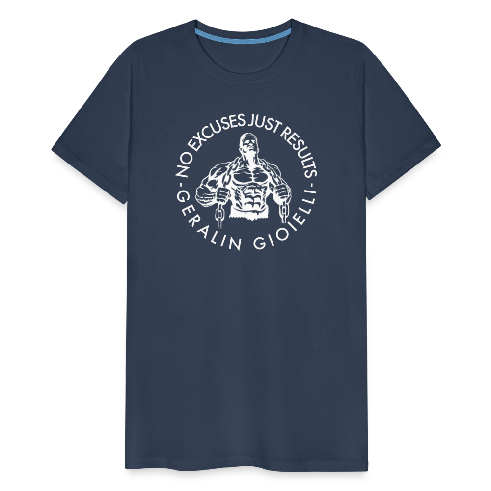 GYM Shirt Sport T-Shirt Men Herren Fitness Sportswear Unisex Streetwear - Navy
