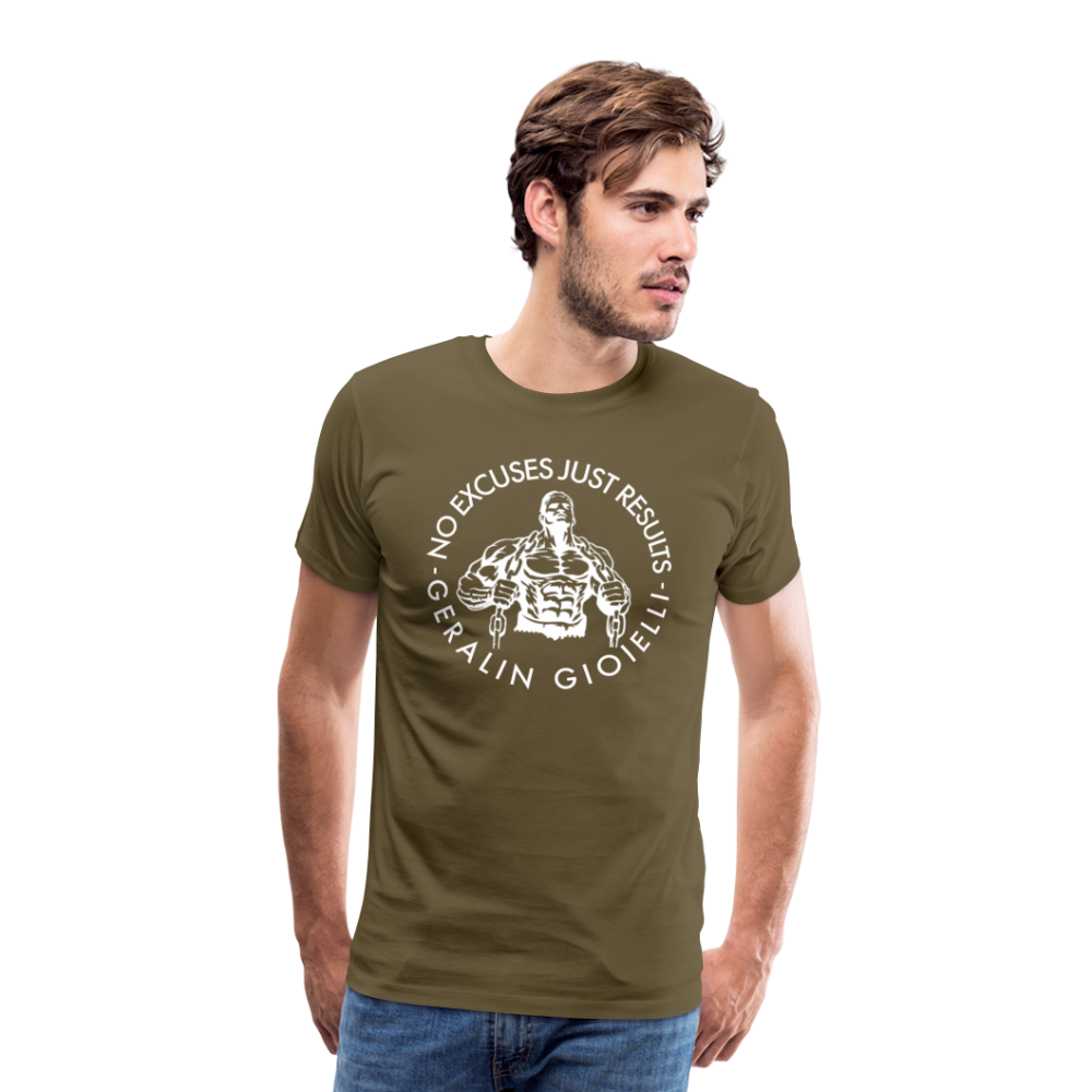 GYM Shirt Sport T-Shirt Men Herren Fitness Sportswear Unisex Streetwear - Khaki
