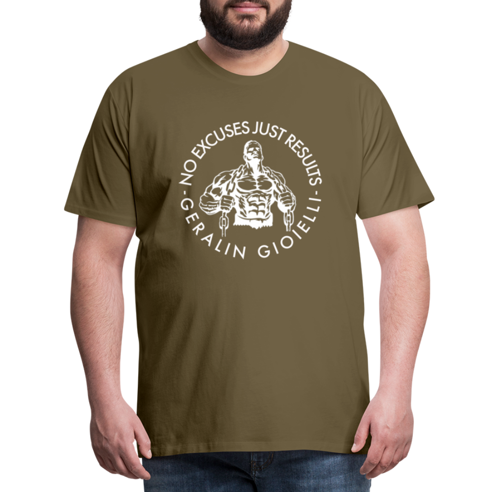 GYM Shirt Sport T-Shirt Men Herren Fitness Sportswear Unisex Streetwear - Khaki