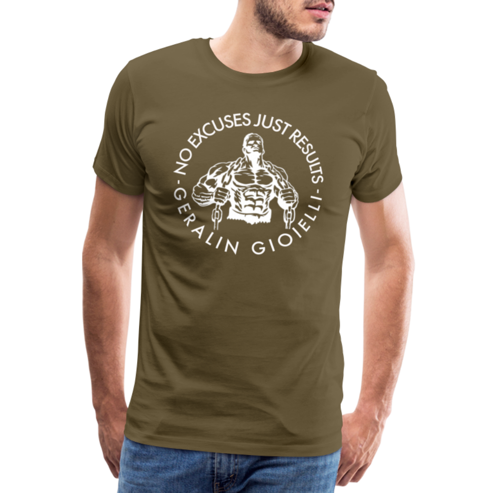 GYM Shirt Sport T-Shirt Men Herren Fitness Sportswear Unisex Streetwear - Khaki