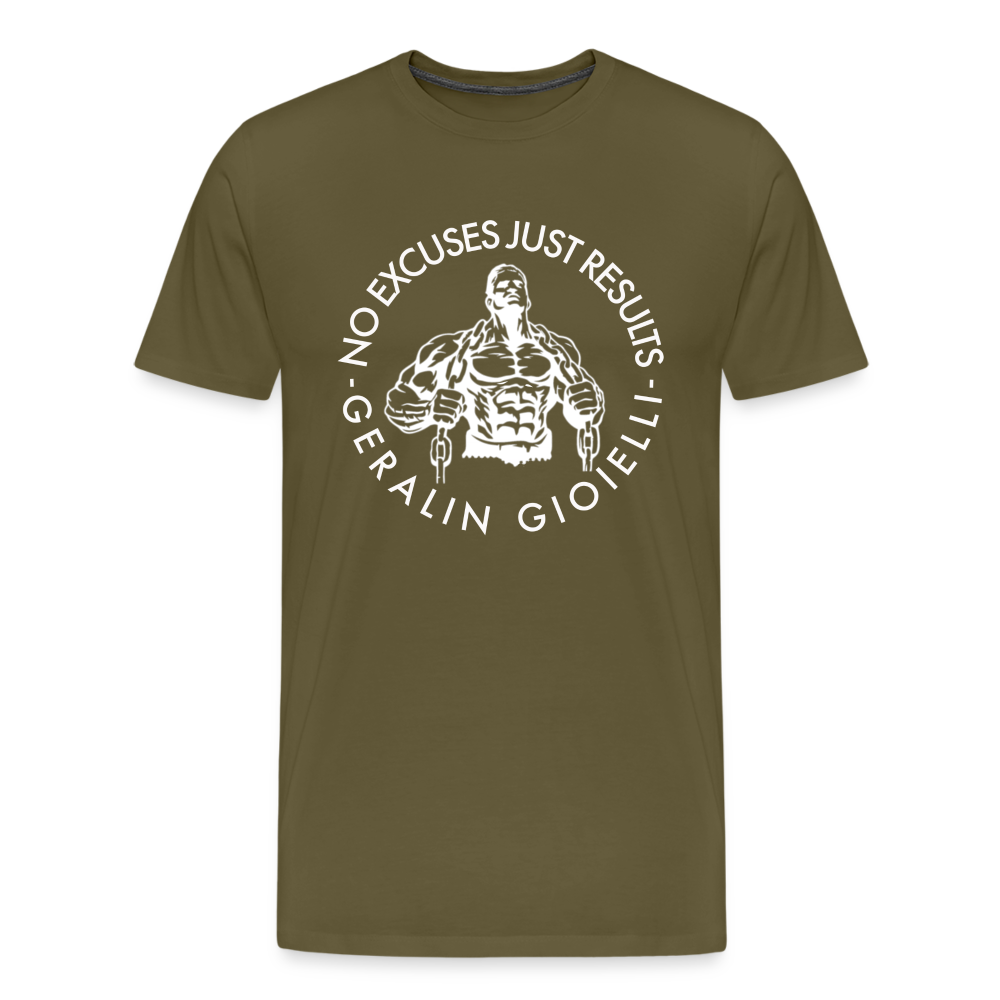 GYM Shirt Sport T-Shirt Men Herren Fitness Sportswear Unisex Streetwear - Khaki