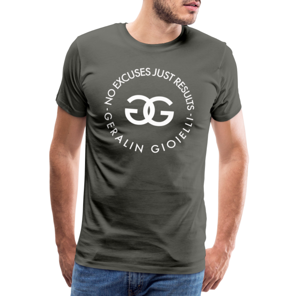 GYM Shirt Sport T-Shirt Men Herren Fitness Sportswear Unisex Streetwear - Asphalt