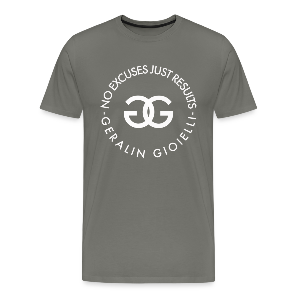 GYM Shirt Sport T-Shirt Men Herren Fitness Sportswear Unisex Streetwear - Asphalt