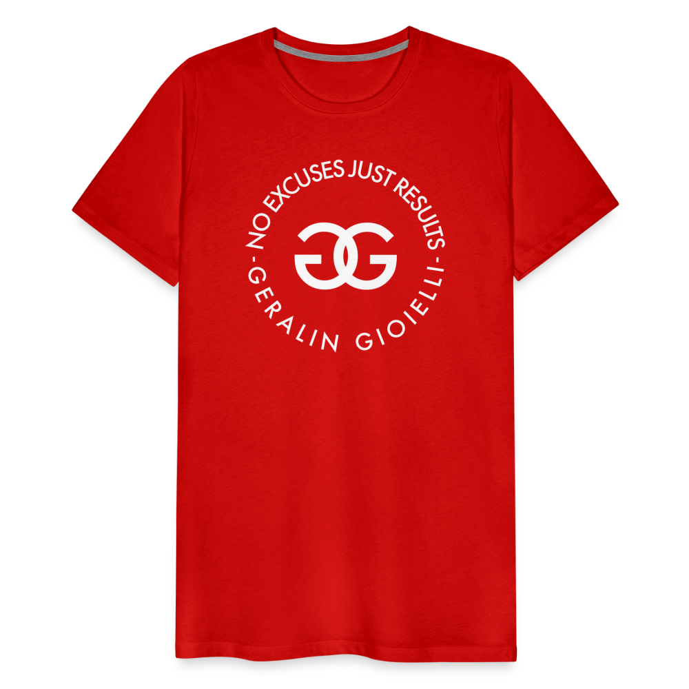 GYM Shirt Sport T-Shirt Men Herren Fitness Sportswear Unisex Streetwear - Rot