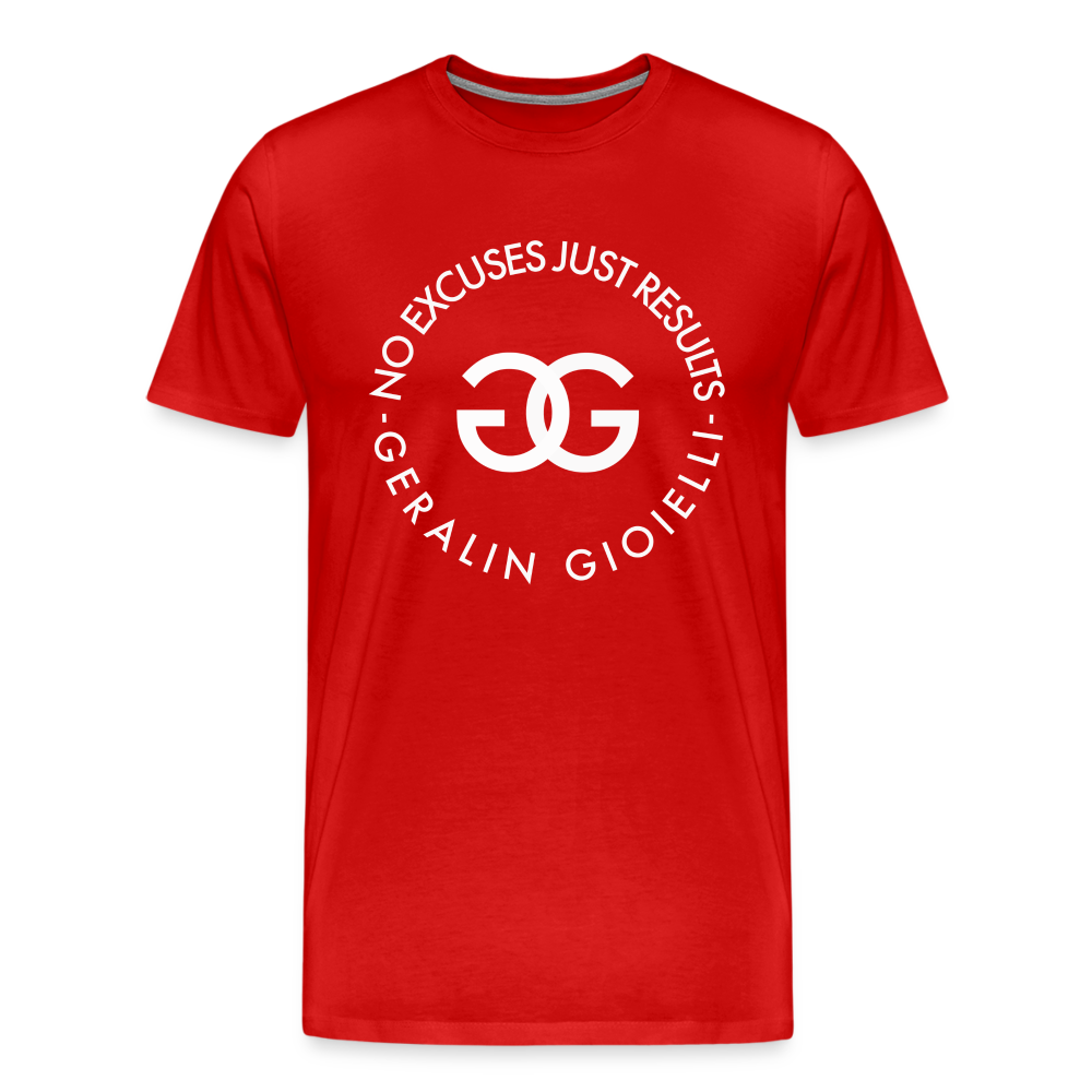 GYM Shirt Sport T-Shirt Men Herren Fitness Sportswear Unisex Streetwear - Rot