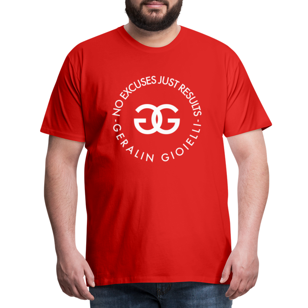 GYM Shirt Sport T-Shirt Men Herren Fitness Sportswear Unisex Streetwear - Rot