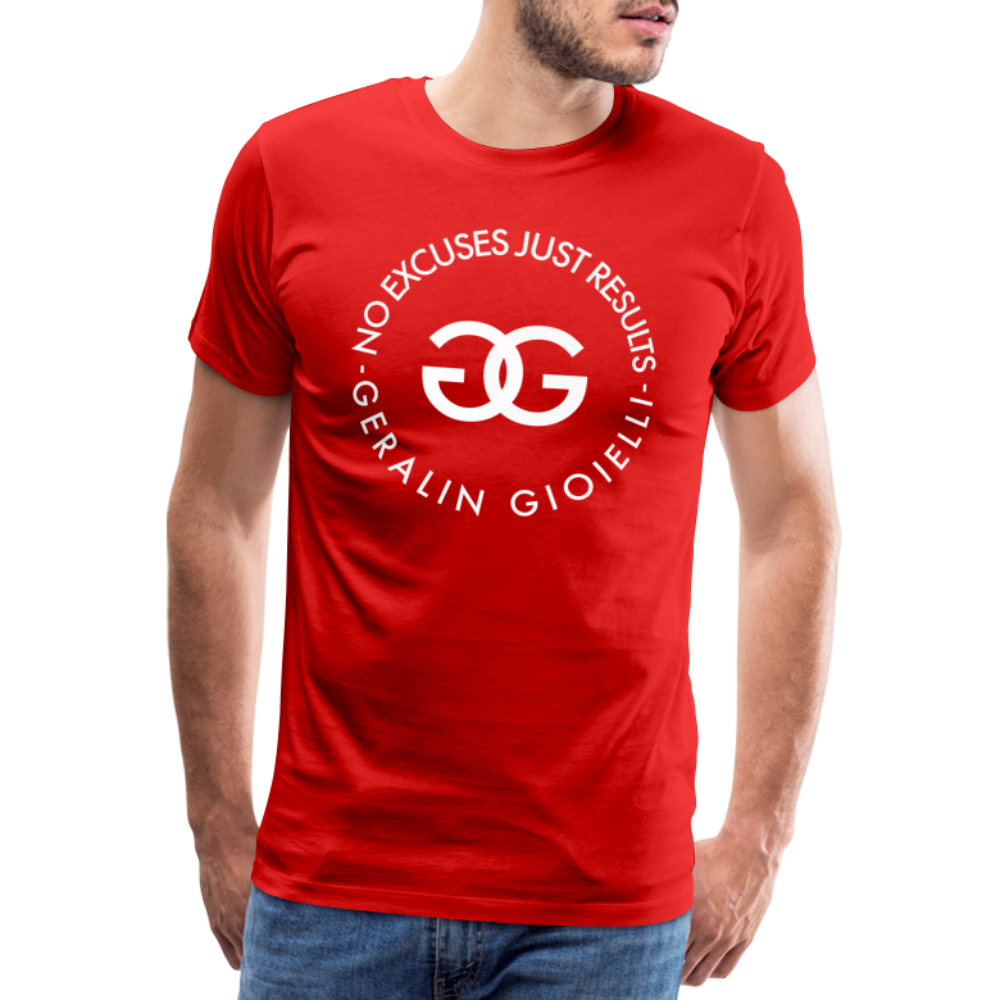 GYM Shirt Sport T-Shirt Men Herren Fitness Sportswear Unisex Streetwear - Rot
