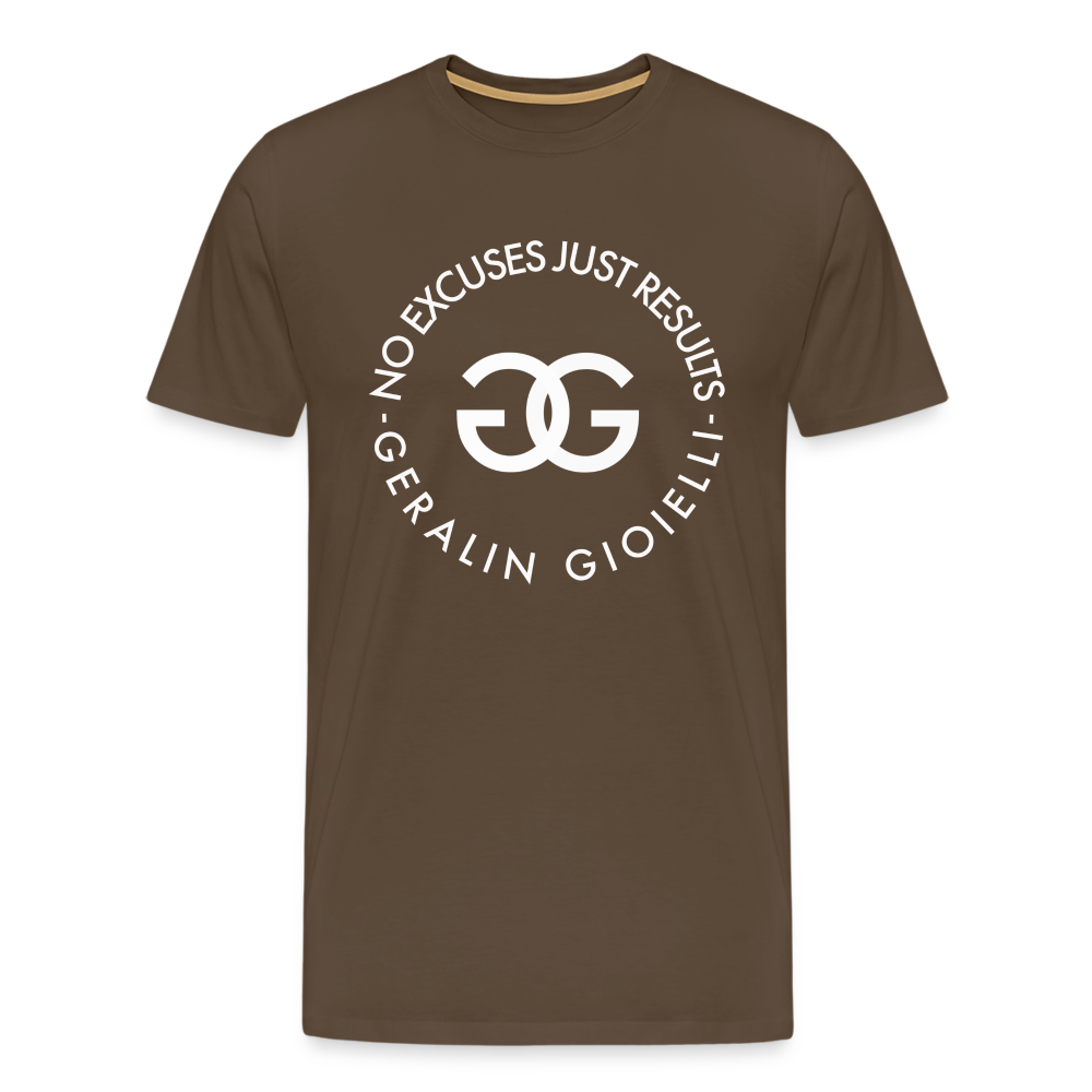 GYM Shirt Sport T-Shirt Men Herren Fitness Sportswear Unisex Streetwear - Edelbraun