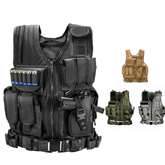 Taktische Weste Herren Militär MOLLE Einsatzweste Für Jagd CS Outdoor Airsoft