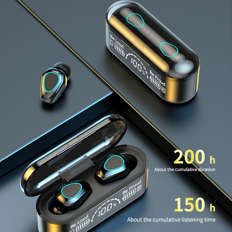 Bluetooth 5,2 Kopfhörer Mini Gaming Headset Stereo Ohrhörer EarBuds mit Mikro