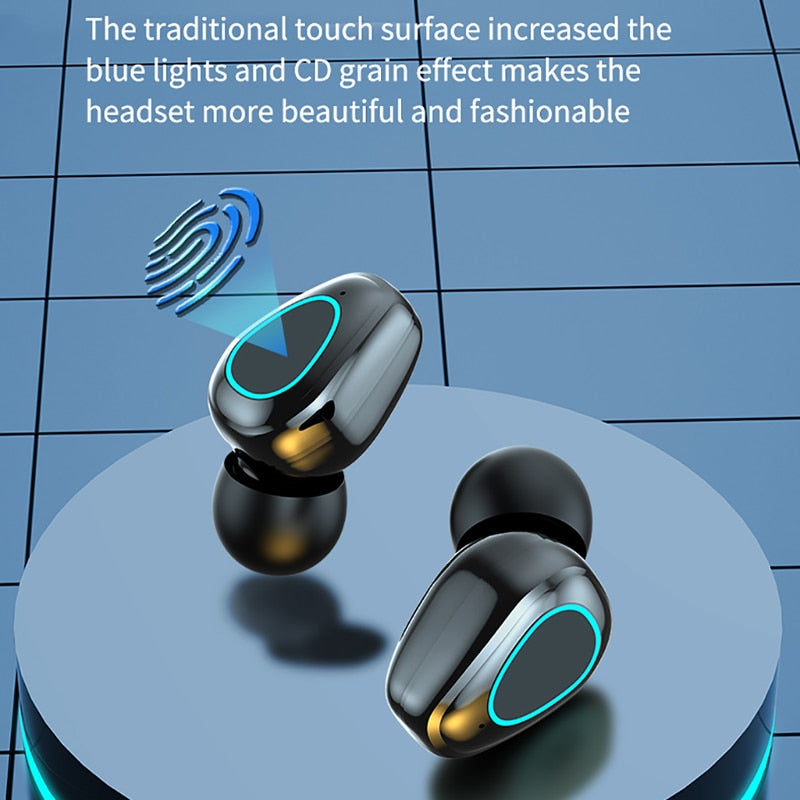 Bluetooth 5,2 Kopfhörer Mini Gaming Headset Stereo Ohrhörer EarBuds mit Mikro