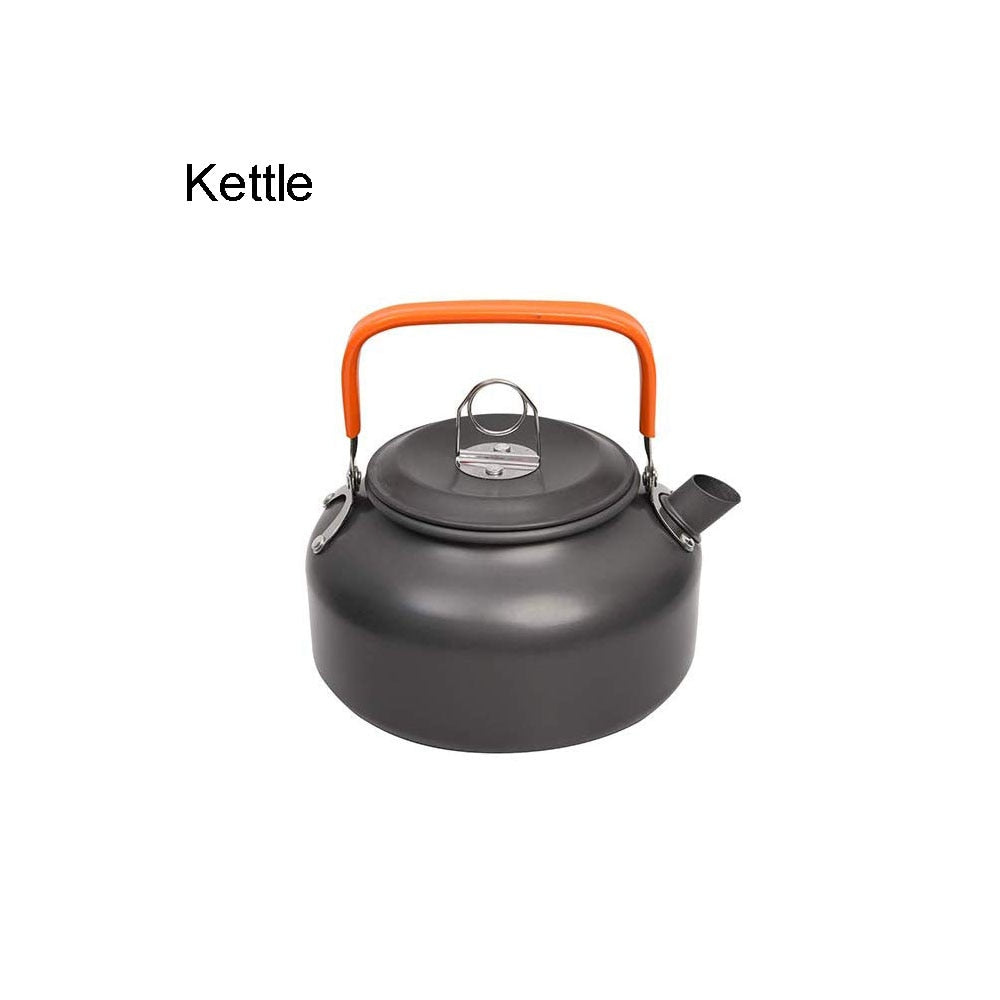 1-3 Person Camping Kochgeschirr Kochtopf Outdoor-Töpfe Bratpfanne Kettle Kit
