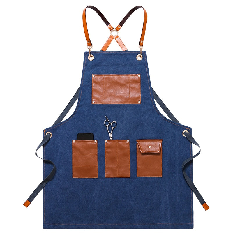 Chef Schürze Kochschürze Kellner Bistroschürze Küchenschürze Grillschürze Latzschürze