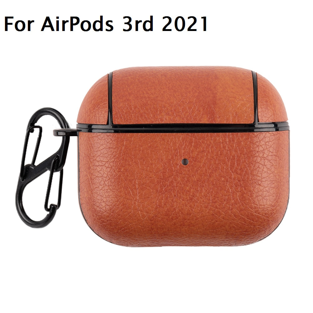 PU-Leder Schutzhülle Apple AirPods 3 Pro Hülle Case Headphones Cover Kopfhörer Kingxbar