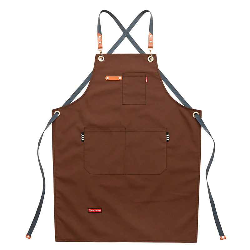 Chef Schürze Kochschürze Kellner Bistroschürze Küchenschürze Grillschürze Latzschürze