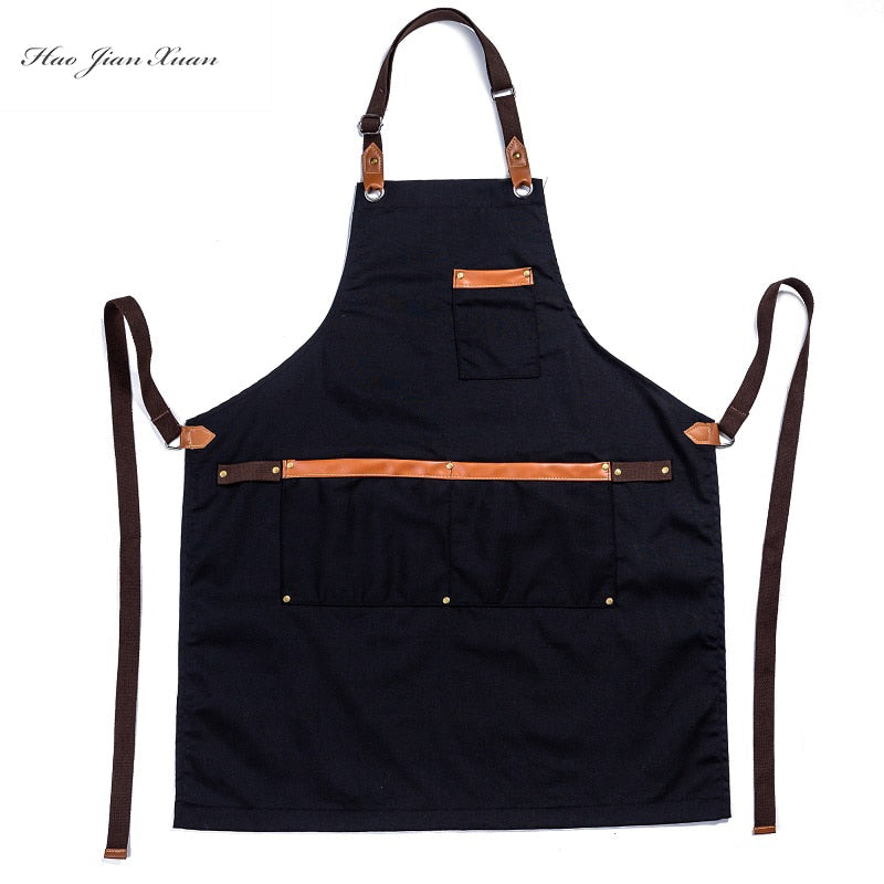 Chef Schürze Kochschürze Kellner Bistroschürze Küchenschürze Grillschürze Latzschürze