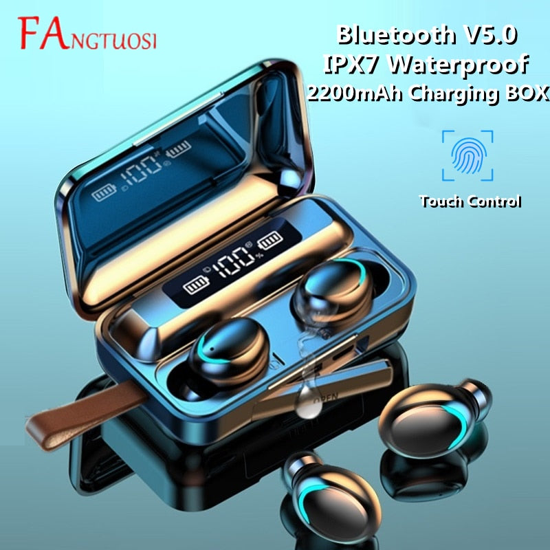 Bluetooth 5,2 Kopfhörer Mini Gaming Headset Stereo Ohrhörer EarBuds mit Mikro