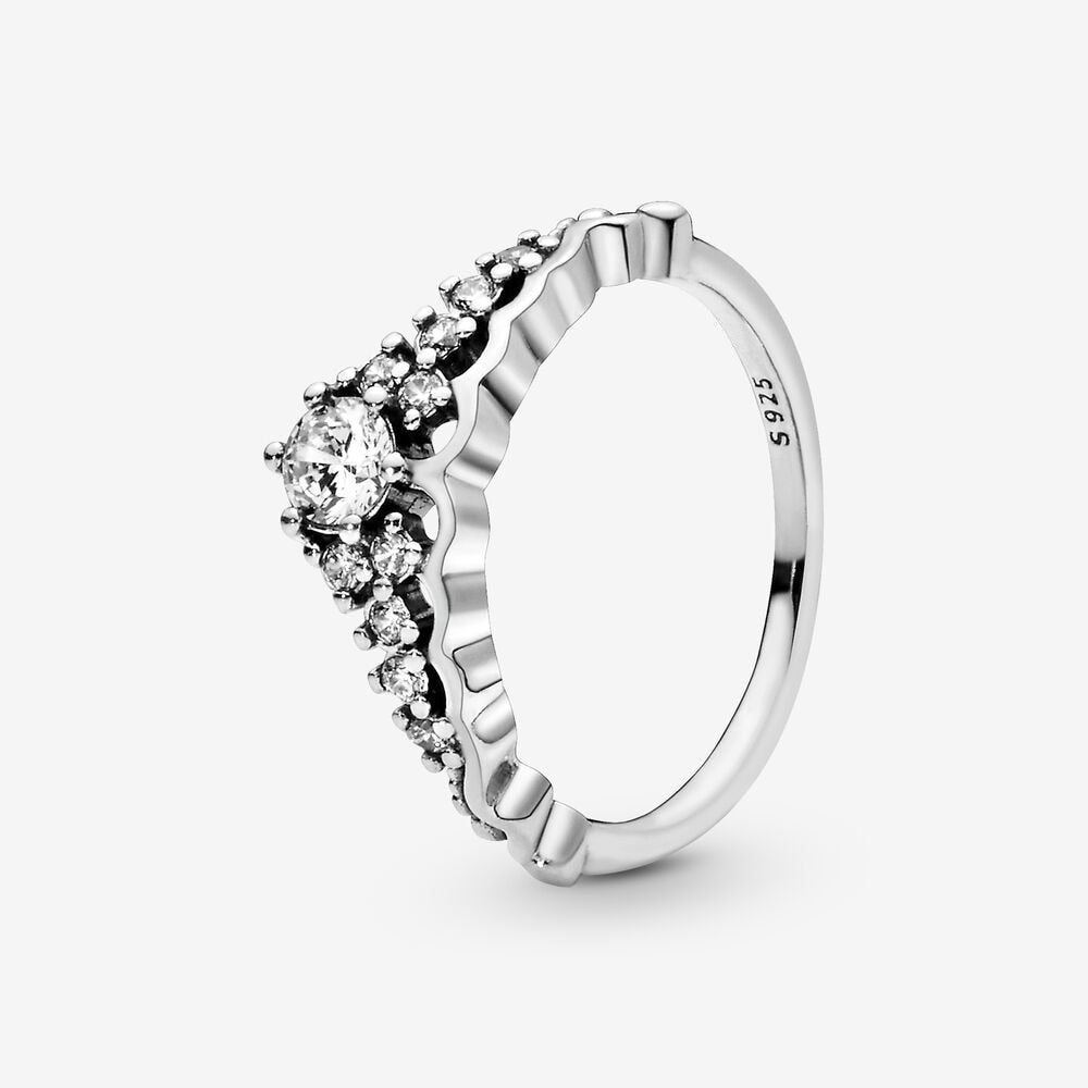 Massiv Sterling Silber 925 Ring filigran Fashion Damenring mit 3A Zirkonia