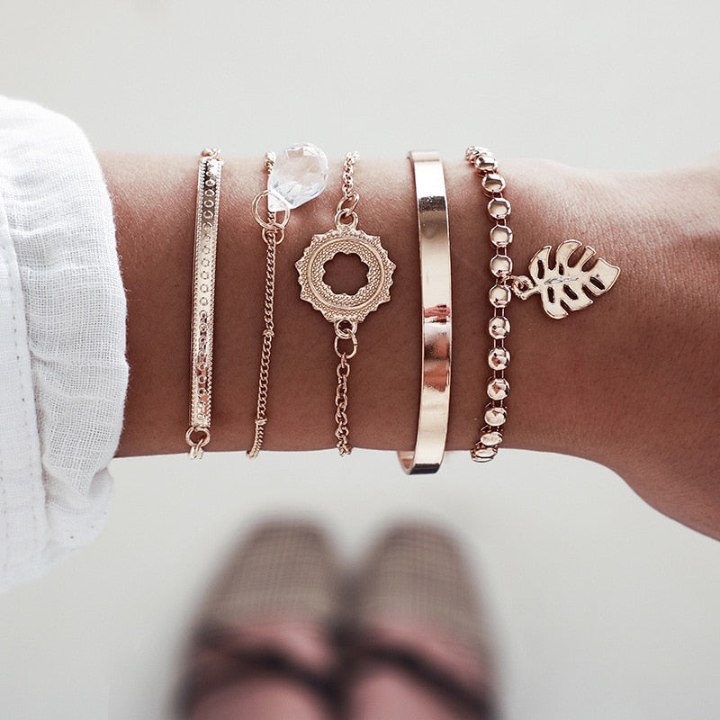 SET Armband Damen  Freundschaftsarmband Yoga Bettelarmbänder Makramee