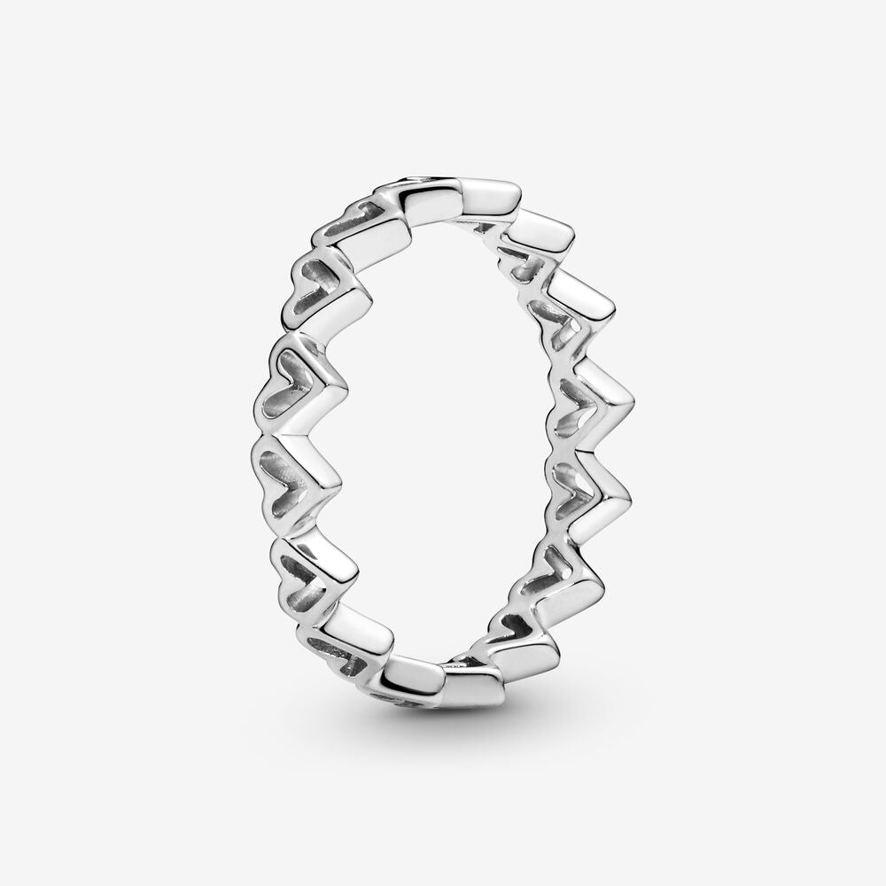 Massiv Sterling Silber 925 Ring filigran Fashion Damenring mit 3A Zirkonia