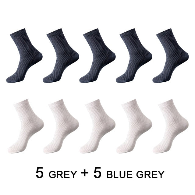 10 Paar Herren Business Socken aus Bambusfaser Atmungsaktives größe 38-45