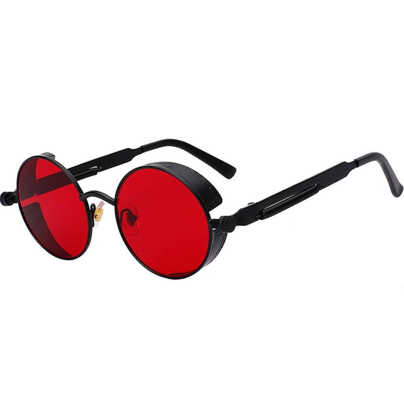 Herren Designer Sonnenbrille Polarisierte Retro Damen Metall Runde Gläser UV400