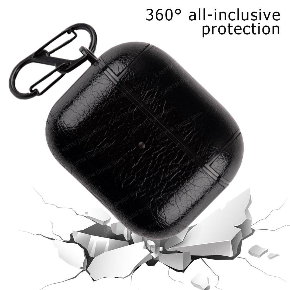 PU-Leder Schutzhülle Apple AirPods 3 Pro Hülle Case Headphones Cover Kopfhörer Kingxbar