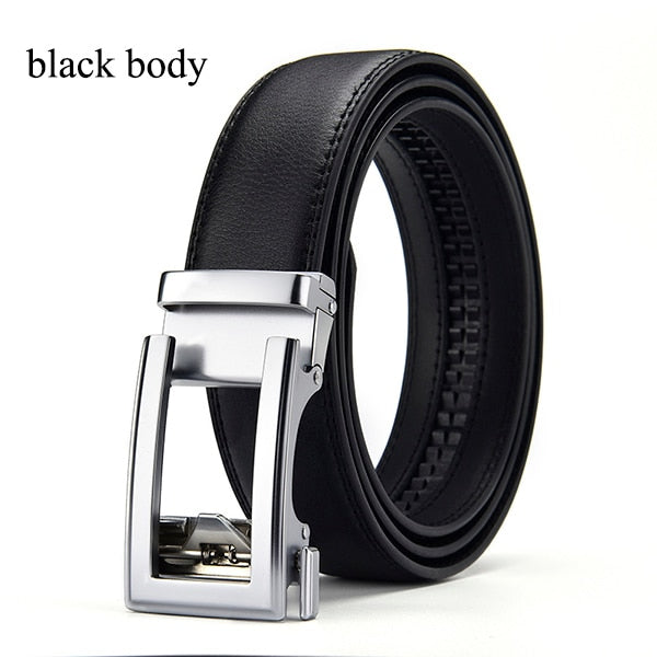 Jeans Gürtel Herren Damen Echt Leder Gürtel Schnalle Schwarz Braun NEU