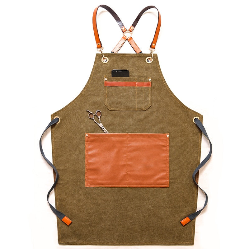 Chef Schürze Kochschürze Kellner Bistroschürze Küchenschürze Grillschürze Latzschürze