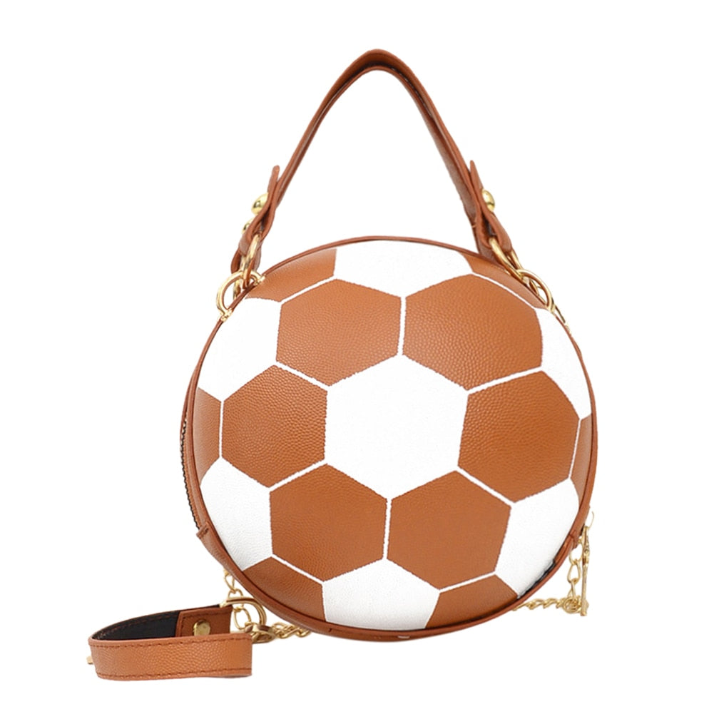 Damen Handtasche Schultertasche Fashion Umhängetasche Basketball