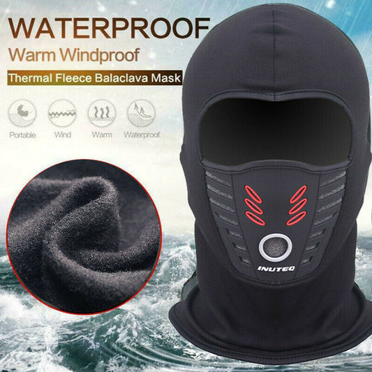 Warme Fleece Motorrad Gesichtsmaske Radsport Ski Mütze Sturmhaube Wasserdicht Winddicht