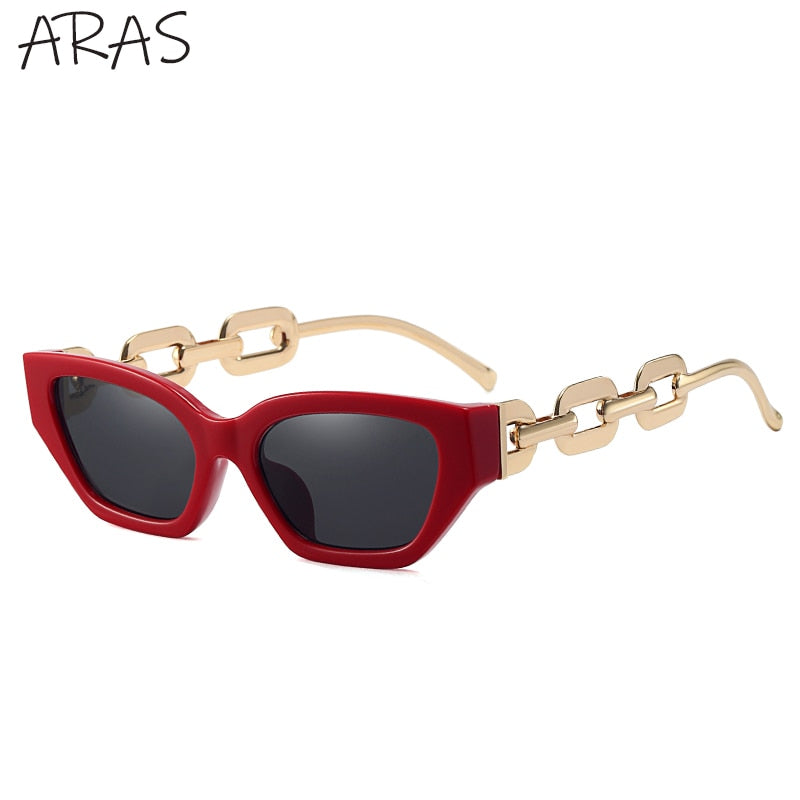Damen Cat Eye Marke Sonnenbrille Verspiegelt Luxusmarke UV400