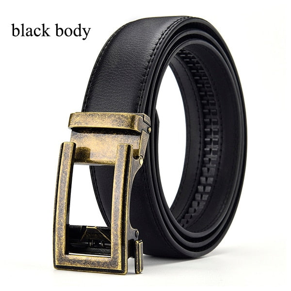 Jeans Gürtel Herren Damen Echt Leder Gürtel Schnalle Schwarz Braun NEU
